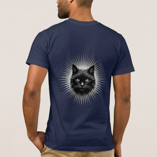 Cat's head silhouette T-Shirt (Achterkant)