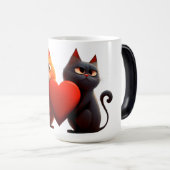 Cats, Heart,pet Magische Mok (Voorkant rechts)