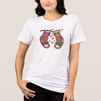 Cats Hearts Tri-Blend Shirt