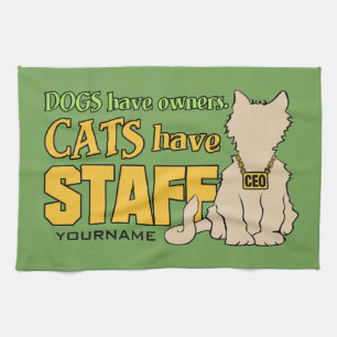 CATS HEBBEN aangepaste handdoek VOOR PERSONEEL