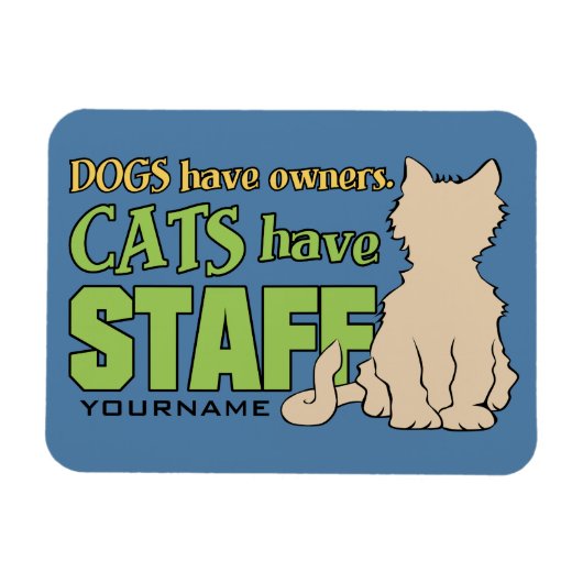 CATS HEBBEN aangepaste magneet VOOR PERSONEEL (Horizontaal)