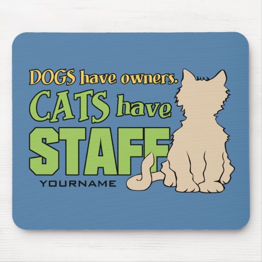 CATS HEBBEN aangepaste mousepad VOOR PERSONEEL Muismat (Voorkant)