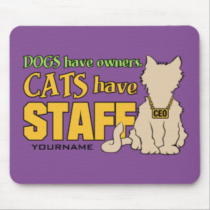 CATS HEBBEN aangepaste mousepad VOOR PERSONEEL Muismat