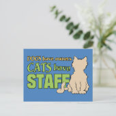 CATS HEBBEN BRIEFKAART VAN PERSONEEL (Staand voorkant)