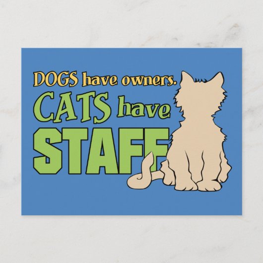 CATS HEBBEN BRIEFKAART VAN PERSONEEL (Voorkant)