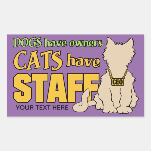CATS HEBBEN stickers VOOR PERSONEELSLEDEN (Voorkant)