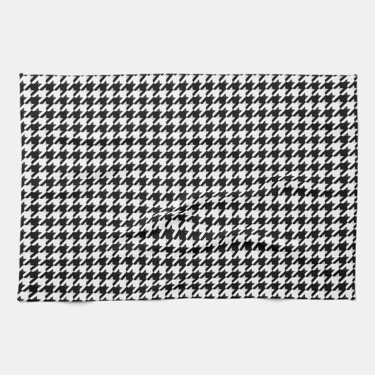 Cats Houndstooth Theedoek (Horizontaal)