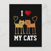 Cats: I Love My Cats Briefkaart (Voorkant)