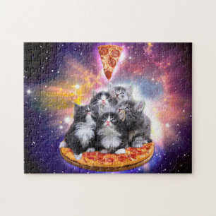 Cats Illuminatis en pizza Legpuzzel