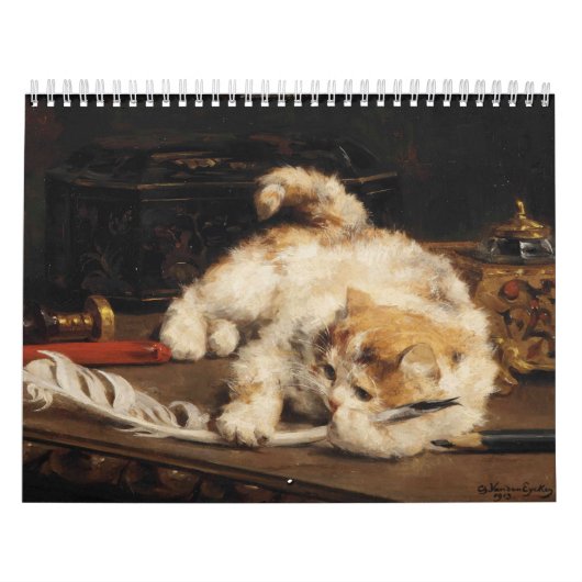 Cats in Classic Art Calendar Kalender (Hoes)