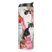Cats in Multicolour Thermosbeker (Gedraaid links)