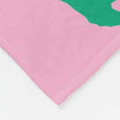 Cats in Swirls of Color on Pink Fleece Blanket (Hoek)