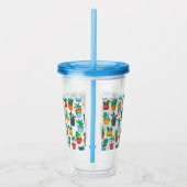 Cats in the flowerpots acryl drinkbeker (Rechts)