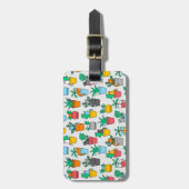 Cats in the flowerpots bagagelabel (Voorkant verticaal)