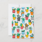 Cats in the flowerpots bedankkaart (Voorkant)