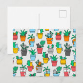 Cats in the flowerpots briefkaart (Voorkant / Achterkant)