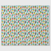 Cats in the flowerpots cadeaupapier (Vlak)