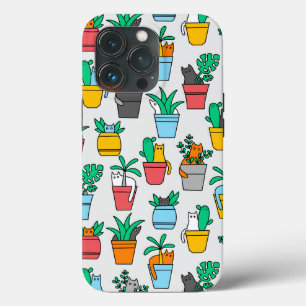 Cats in the flowerpots Case-Mate iPhone case