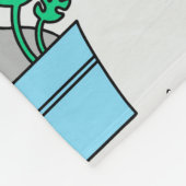 Cats in the flowerpots fleece deken (Hoek)