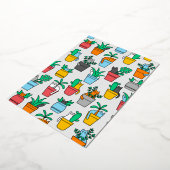 Cats in the flowerpots folie uitnodiging (Gedraaid)