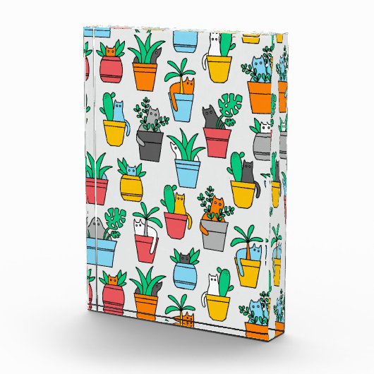 Cats in the flowerpots fotoblokken (Rechts)