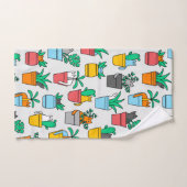 Cats in the flowerpots handdoek (Handdoek)