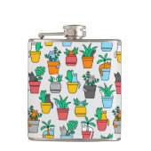 Cats in the flowerpots heupfles (Voorkant)