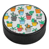 Cats in the flowerpots hockey puck (3/4)