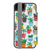 Cats in the flowerpots incipio iPhone portemonnee hoesje (Agenda Achterkant)