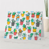 Cats in the flowerpots kaart (Achterkant)