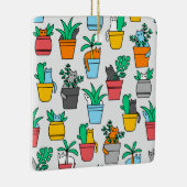 Cats in the flowerpots keramisch ornament (Rechts)