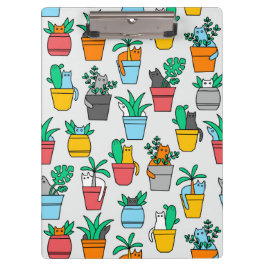 Cats in the flowerpots klembord