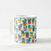 Cats in the flowerpots koffiemok (Voorkant links)