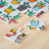 Cats in the flowerpots legpuzzel (Zijkant)