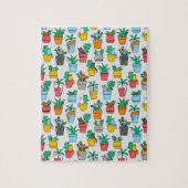 Cats in the flowerpots legpuzzel (Verticaal)