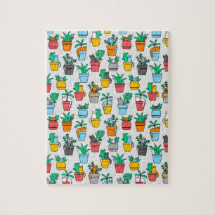 Cats in the flowerpots legpuzzel