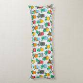 Cats in the flowerpots lichaamskussen (Achterkant (Verticaal))