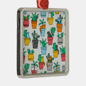 Cats in the flowerpots metalen ornament (Rechts)