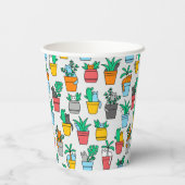 Cats in the flowerpots papieren bekers (Achterkant)
