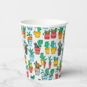 Cats in the flowerpots papieren bekers (Rechts)