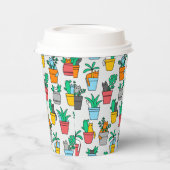 Cats in the flowerpots papieren bekers (Links)