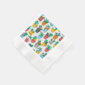 Cats in the flowerpots servet (Hoek)