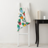 Cats in the flowerpots sherpa deken (In situ)