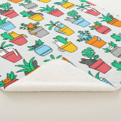 Cats in the flowerpots sherpa deken (3/4)