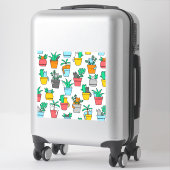 Cats in the flowerpots sticker (Koffer)