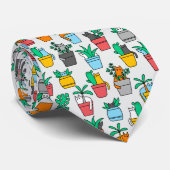 Cats in the flowerpots stropdas (Opgerold)