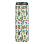 Cats in the flowerpots thermosbeker (Achterkant)