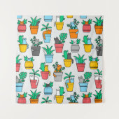 Cats in the flowerpots wandkleed (Voorkant)