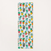 Cats in the flowerpots yogamat (Voorkant)