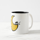 Cats in the Moon Tweekleurige Koffiemok (Voorkant rechts)